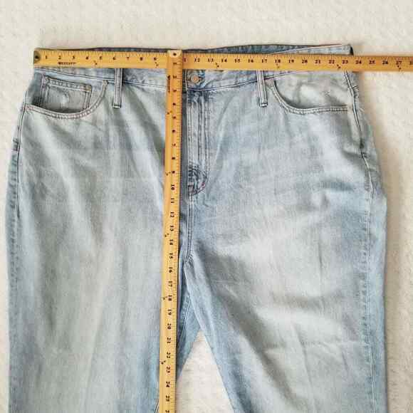 Madewell The Curvy Perfect Vintage Jean Womens Plus Size 37 Light‎ Wash New - Picture 6 of 11